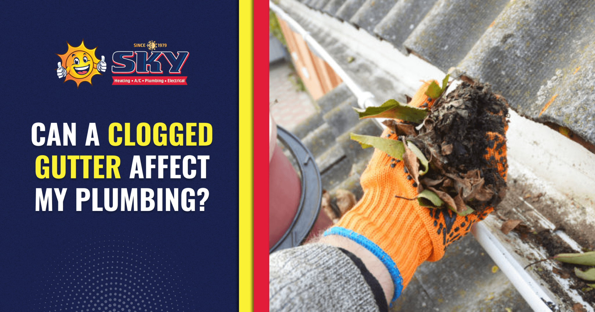 Can a Clogged Gutter Affect my Plumbing