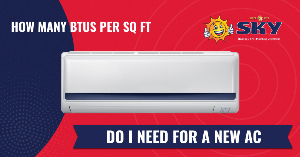 How Many BTUs per Sq Ft Do I Need for a New AC