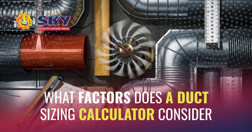 What Factors Does a Duct Sizing Calculator Consider?
